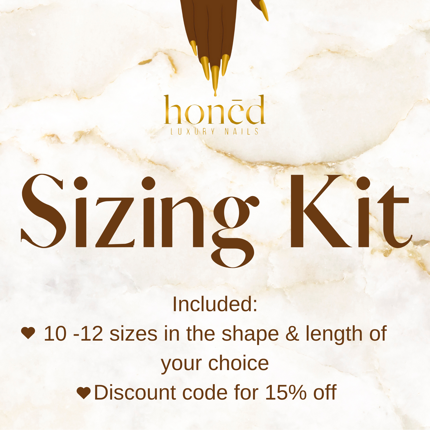 Sizing Kit (comes with 15% off discount code)